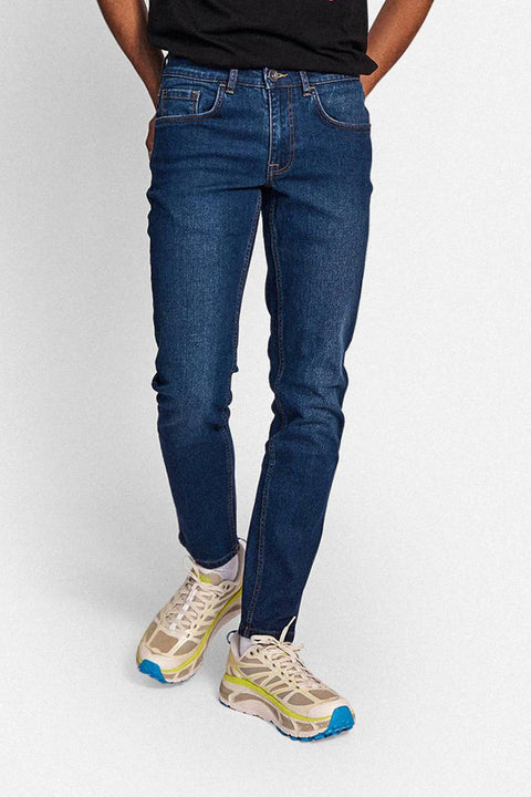 Rebel Refined Men's Dark Blue Slim Fit Indigo Denim Jeans | Refined Rebel In Lebanon