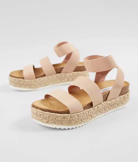 Steve Madden Women's Beige Kimmie Flatform Sandals | Steve Madden In Lebanon