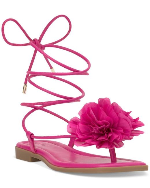 I.N.C International Concepts Women's Preppy Pink Gilma Flower Flat Sandals| I.N.C International Conceptsin Lebanon