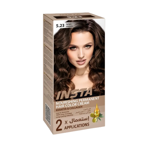 Insta Hair Coloring Cream Keratin & Collagen 5.23 Chocolate  110ml