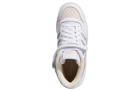 Adidas Women's White & Bliss Orange Forum Mid Sneaker | Adidas In Lebanon