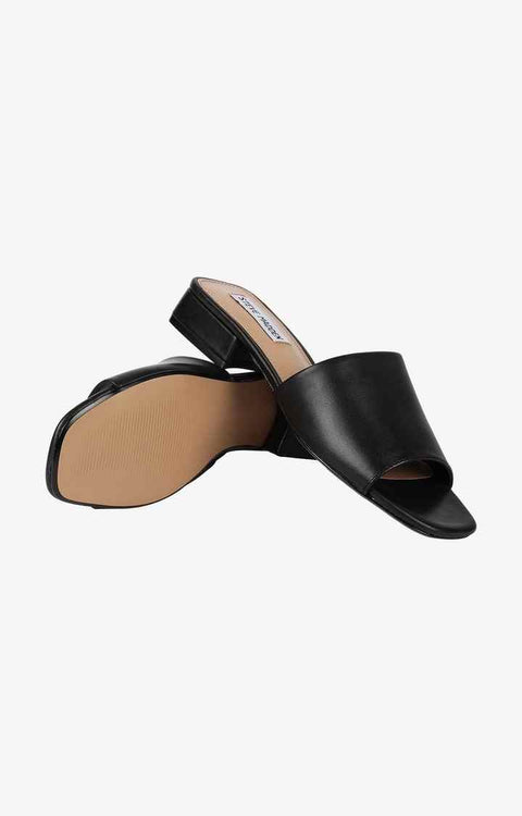 Steve Madden Women's Black Leather Delish Sandals | Steve Madden In Lebanon