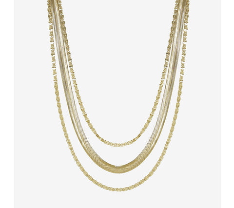 Ettika Women's Gold Supreme Mixed Chain Layered Necklace | Ettika In Lebanon