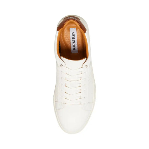 Steve Madden Men's White Starskie Sneakers | Steve Madden In Lebanon