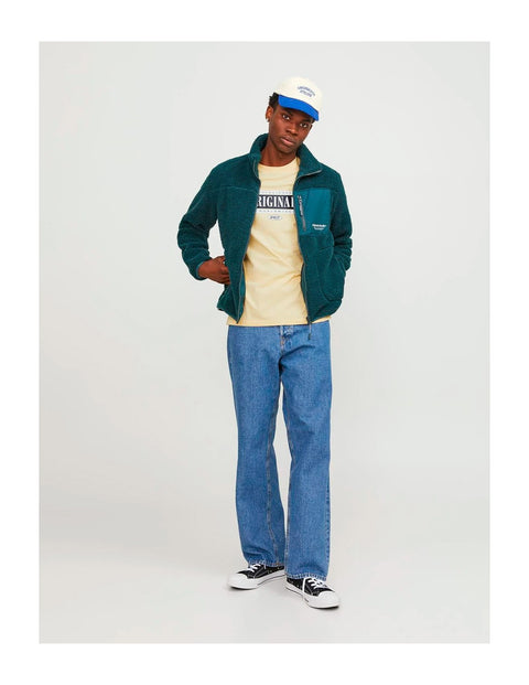 Jack & Jones Men's Yellow Originals Word Wide T-Shirt | Jack & Jones In Lebanon