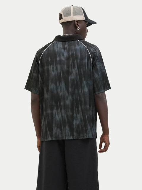 Jack & Jones Men's Black Graphic Polo Shirt | Jack & Jones in Lebanon