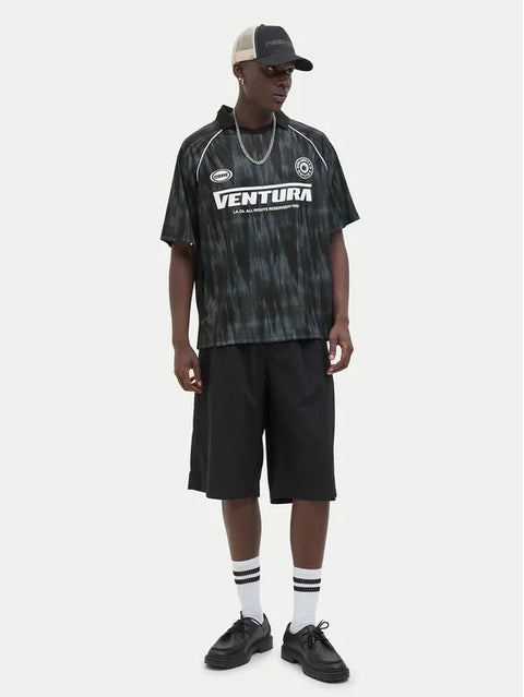 Jack & Jones Men's Black Graphic Polo Shirt | Jack & Jones in Lebanon