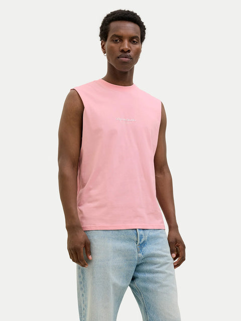 Jack & Jones Men's Pink Sleeveless Tank Top | Jack & Jones in Lebanon