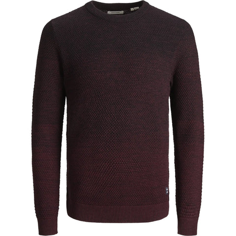 Jack & Jones Men's Plum Knitted Crew Neck Sweatshirt |Jack & Jones In Lebanon