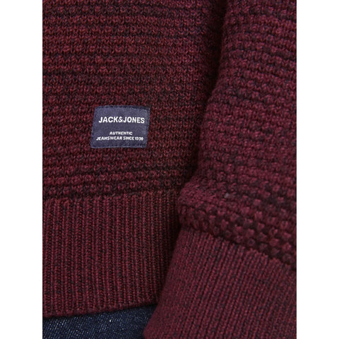 Jack & Jones Men's Plum Knitted Crew Neck Sweatshirt |Jack & Jones In Lebanon