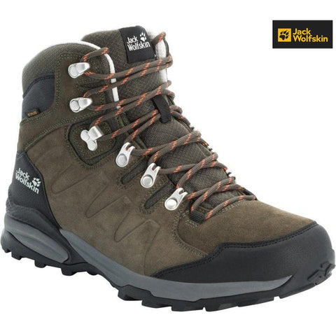 Jack Wolfskin Men's Olive Green Refugio Texapore Mid M Boots |Jack Wolfskin in Lebanon