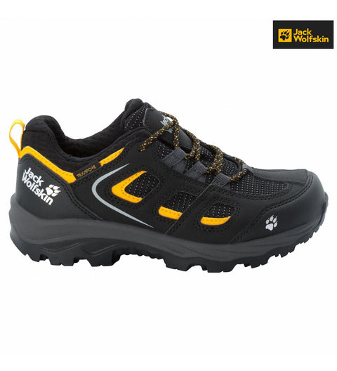 Jack Wolfskin Boy's Black Vojo Texapore Low K Sneakers |Jack Wolfskin in Lebanon
