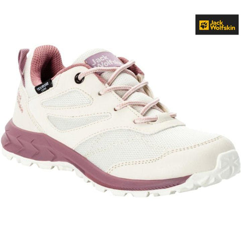 Jack Wolfskin Girl's White Woodland Texapore Low K Sneakers |Jack Wolfskin in Lebanon