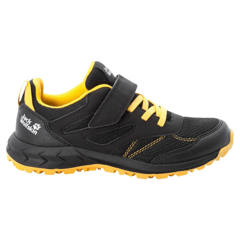 Jack Wolfskin Boy's Black Woodland Low VC K Sneakers |Jack Wolfskin in Lebanon