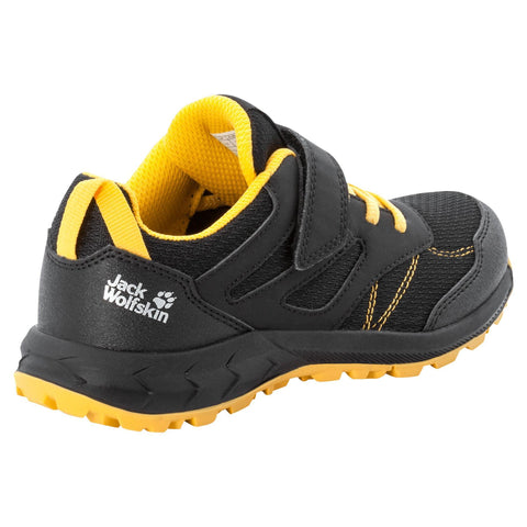 Jack Wolfskin Boy's Black Woodland Low VC K Sneakers |Jack Wolfskin in Lebanon