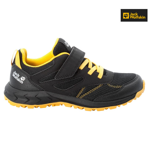 Jack Wolfskin Boy's Black Woodland Low VC K Sneakers |Jack Wolfskin in Lebanon
