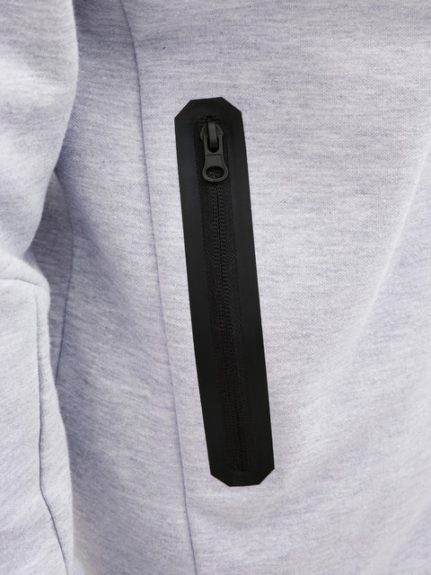 Jack & Jones Men's Light Gray Plain Zip Jacket | Jack & Jones In Lebanon