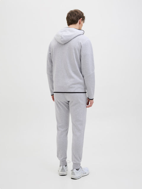 Jack & Jones Men's Light Gray Plain Zip Jacket | Jack & Jones In Lebanon