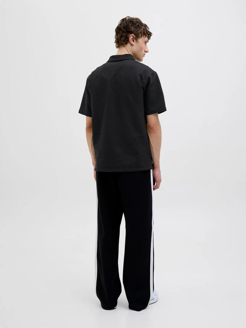 Jack & Jones  Men's Black Relaxed Fit Polo T-Shirt | Jack & Jones In Lebanon