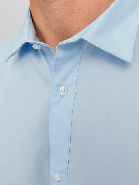 Jack & Jones Men's Light Blue Slim Fit Plain Shirt | Jack & Jones In Lebanon