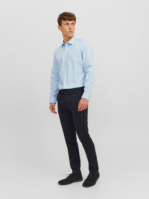 Jack & Jones Men's Light Blue Slim Fit Plain Shirt | Jack & Jones In Lebanon