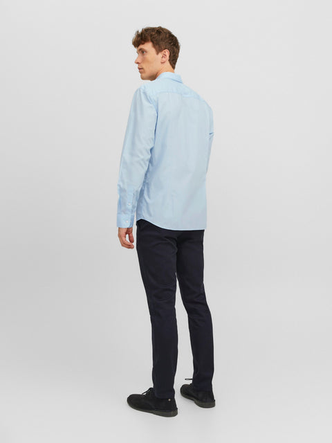 Jack & Jones Men's Light Blue Slim Fit Plain Shirt | Jack & Jones In Lebanon