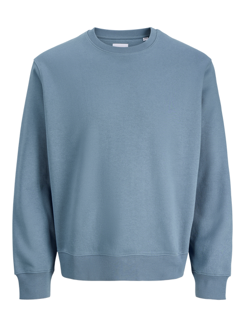 Jack & Jones Men's Blue Plain Round Neck Sweatshirt | Jack & Jones In Lebanon