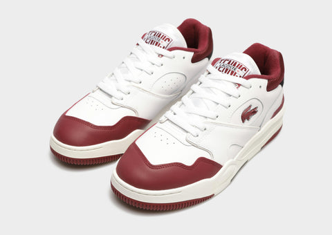 Lacoste Men's White & Burgundy Lineshot Sneakers | Lacoste In Lebanon