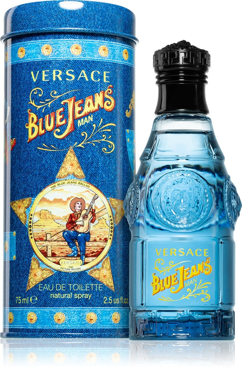 Versace Men's Blue Jeans Eau De Toilette Natural Spray 75ml | Versace In Lebanon