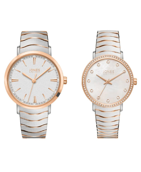 Jones New York Men's & Women's Rose Gold Watches Set Of 2 Pack | Jones In Lebanon