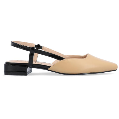 Journee Collection Women's Tan & Black Paislee Sandals | Journee Collection In Lebanon