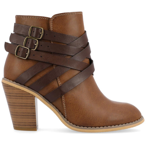 Journee Collection Women's Brown Ankle Boots | Journee Collection In Lebanon