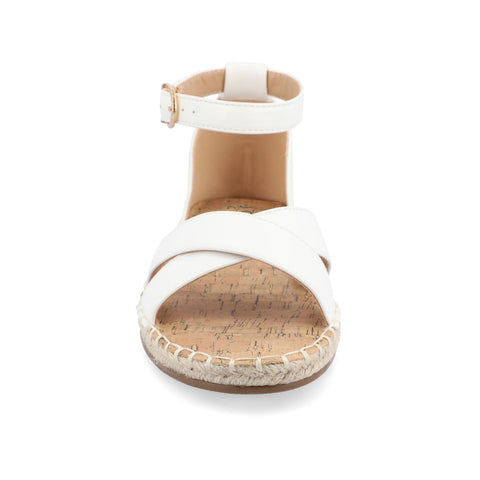 Journee Collection Women's White Lyddia Sandal | Journee Collection In Lebanon