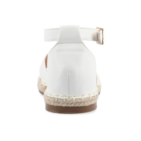 Journee Collection Women's White Lyddia Sandal | Journee Collection In Lebanon