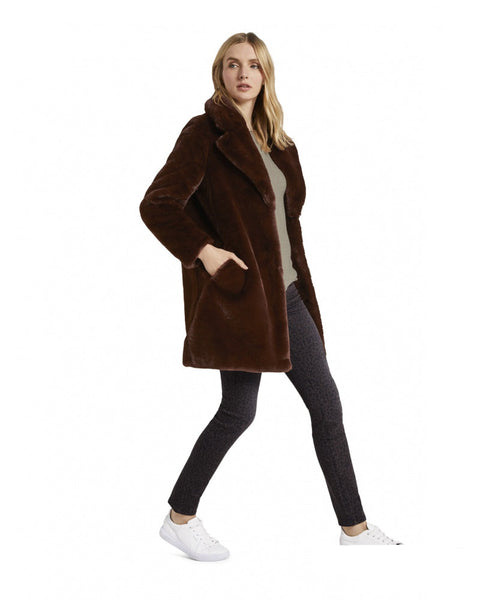 Tom Tailor Women's Brown Fur Coat|Tom Tailor In Lebanon