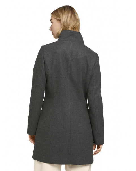 Tom Tailor Women's Dark Gray Regular Fit Coat |Tom Tailor In Lebanon