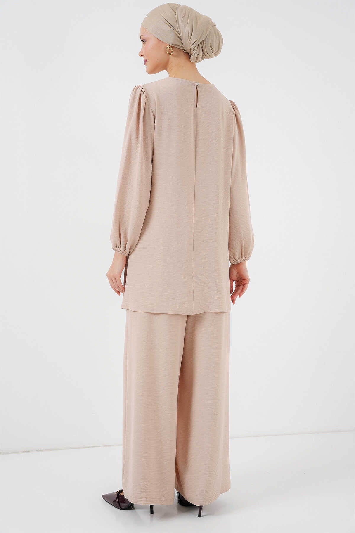 Big Dart Women's Beige Ayrobin Tunic Set | Big Dart In Lebanon