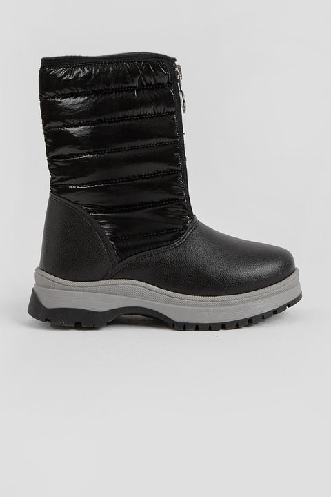 Tonny Black Girl's Black Thick Thermal Sole Snow Boot | Tonny Black in Lebanon
