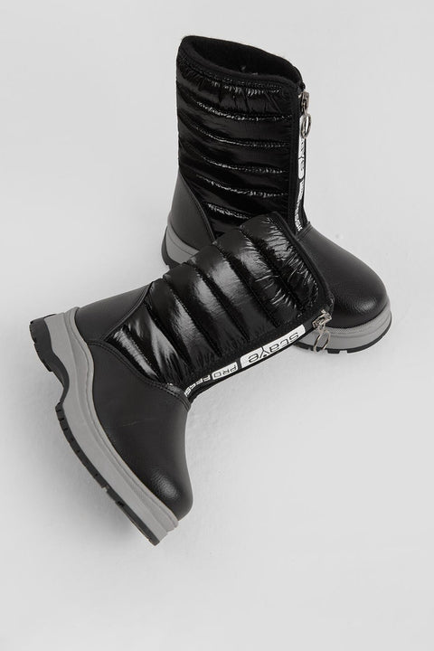 Tonny Black Girl's Black Thick Thermal Sole Snow Boot | Tonny Black in Lebanon