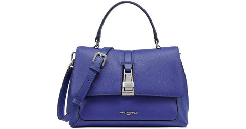 Karl Lagerfeld Women's Royal Blue Mercerie Leather Crossbody Bag | Karl Lagerfeld In Lebanon
