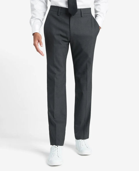 Kenneth Cole Men's Dark Grey Slim Fit Twill Dress Pant | Kenneth Cole In Lebanon