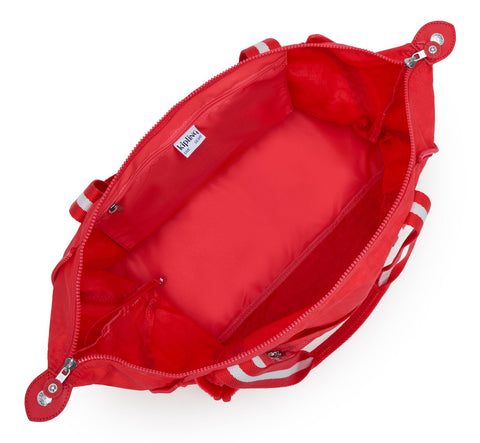 Kipling Women's Red Wide Open Art M Travel Tote Bag | Kipling In Lebanon