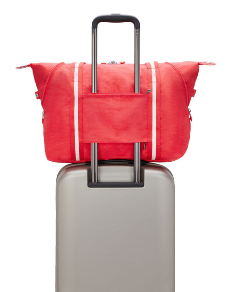 Kipling Women's Red Wide Open Art M Travel Tote Bag | Kipling In Lebanon
