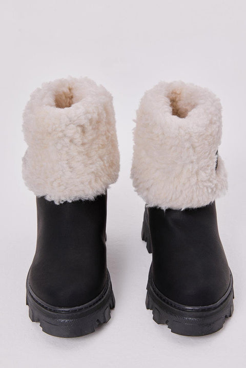 Tonny Black Girl's Black Suede Ankle Boot | Tonny Black In Lebanon