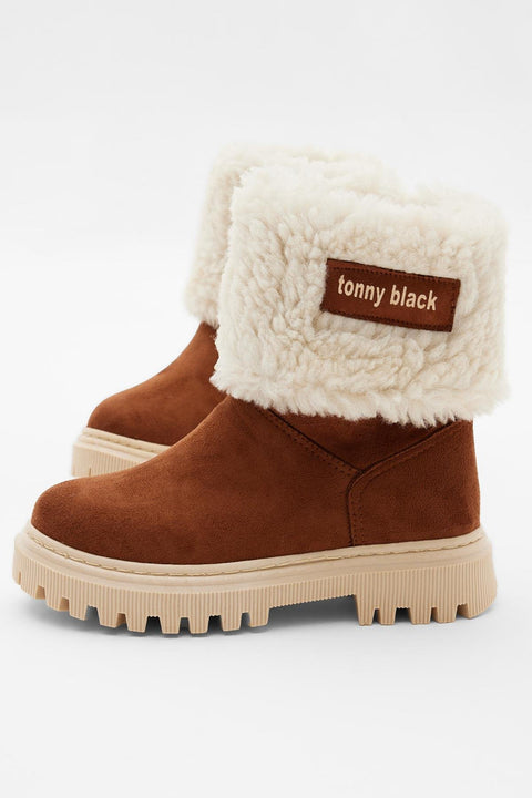 Tonny Black Girl's Tan Suede Ankle Boot | Tonny Black In Lebanon