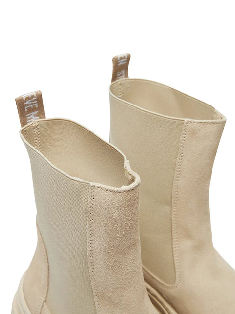 Steve Madden Women's Beige Suede Cassandra Boots | Steve Madden in Lebanon