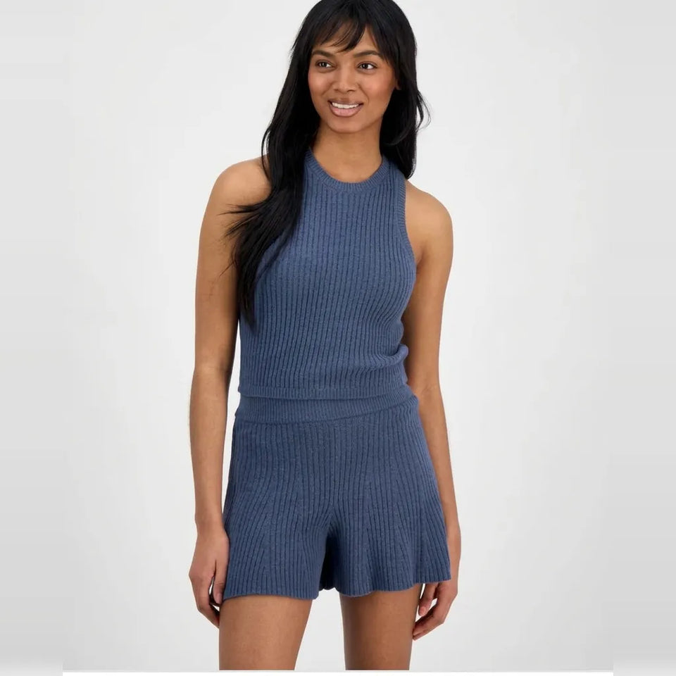 UGG Women's Dusty Blue Cozy Knit Lite Tank Top