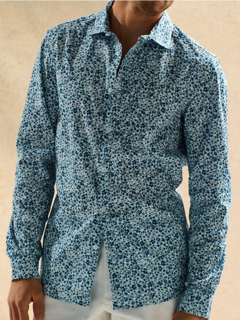 Sinsay Men's Multi-Blue Floral Shirt | Sinsay In Lebanon