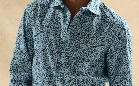 Sinsay Men's Multi-Blue Floral Shirt | Sinsay In Lebanon