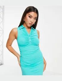 ASYOU  Women's Aqua  Dress ANF2766